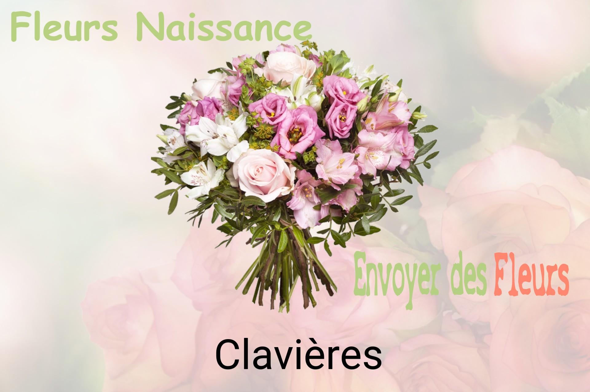 Bouquet de fleurs de naissance livré à Clavières